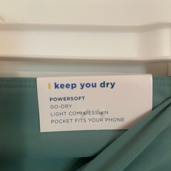 Women’s Old Navy Active 7/8 Workout Leggings Activewear Green Multi Color Sz M - Picture 8 of 9